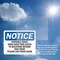 Signmission Invisible Fence Dogs Have Free Access To OSHA Notice Sign, Vinyl Decal, 14in W x 10in L, 2PK OS-2PACK-NS-D-1014-L-13718 - alternate 6